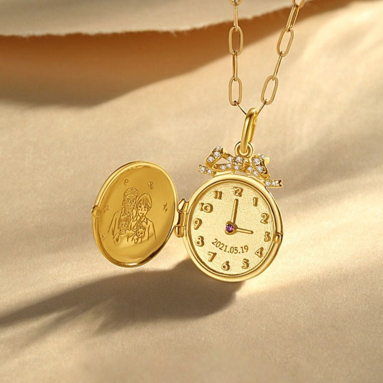 懐中時計 ゴールド ペンダント ネックレス - 工芸品