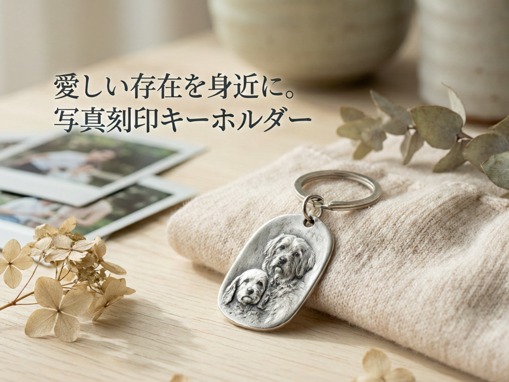 愛しい存在を身近に。写真刻印キーホルダーで、かけがえのない瞬間を手元に