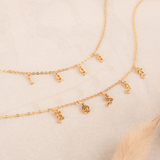 イニシャルネックレス　古いフォント
